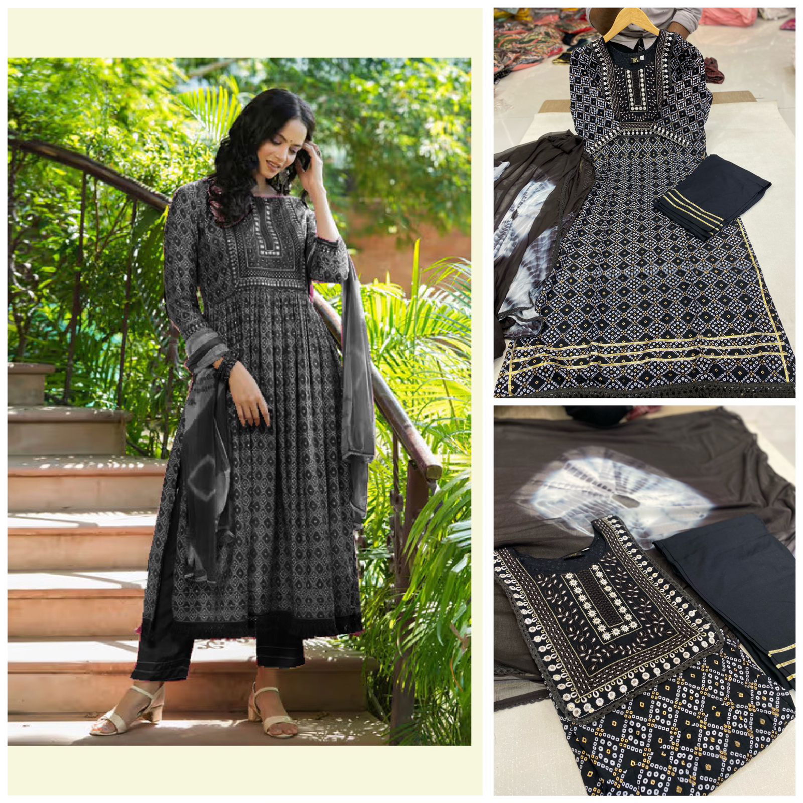  Jungle Book By Tdg Naira Cut Printed Embroidery Kurti With Bottom Dupatta Wholesalers In Delhi